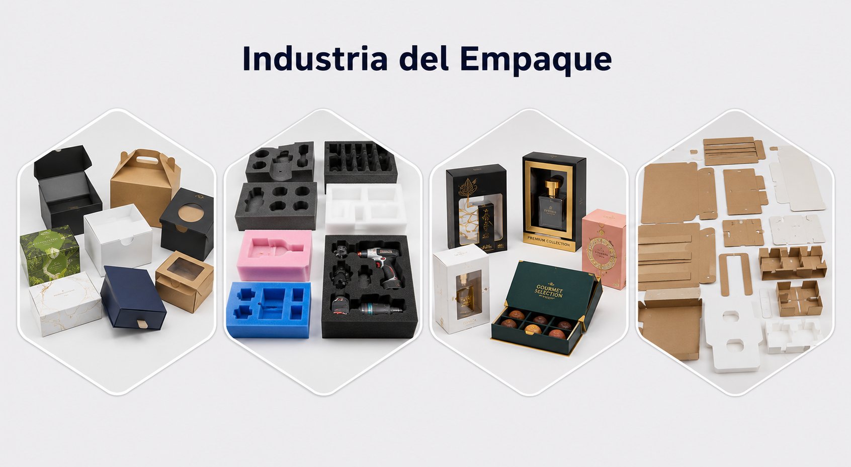 Aplicaciones conceptuales de empaque para Mesa de Corte CCD
